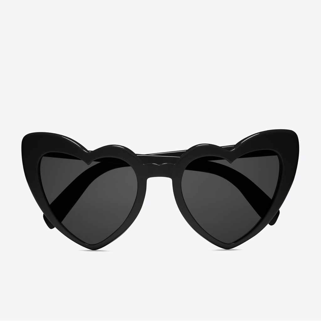 Ysl Saint Laurent Heart Shaped Loulou Sl181 Black Sunglasses